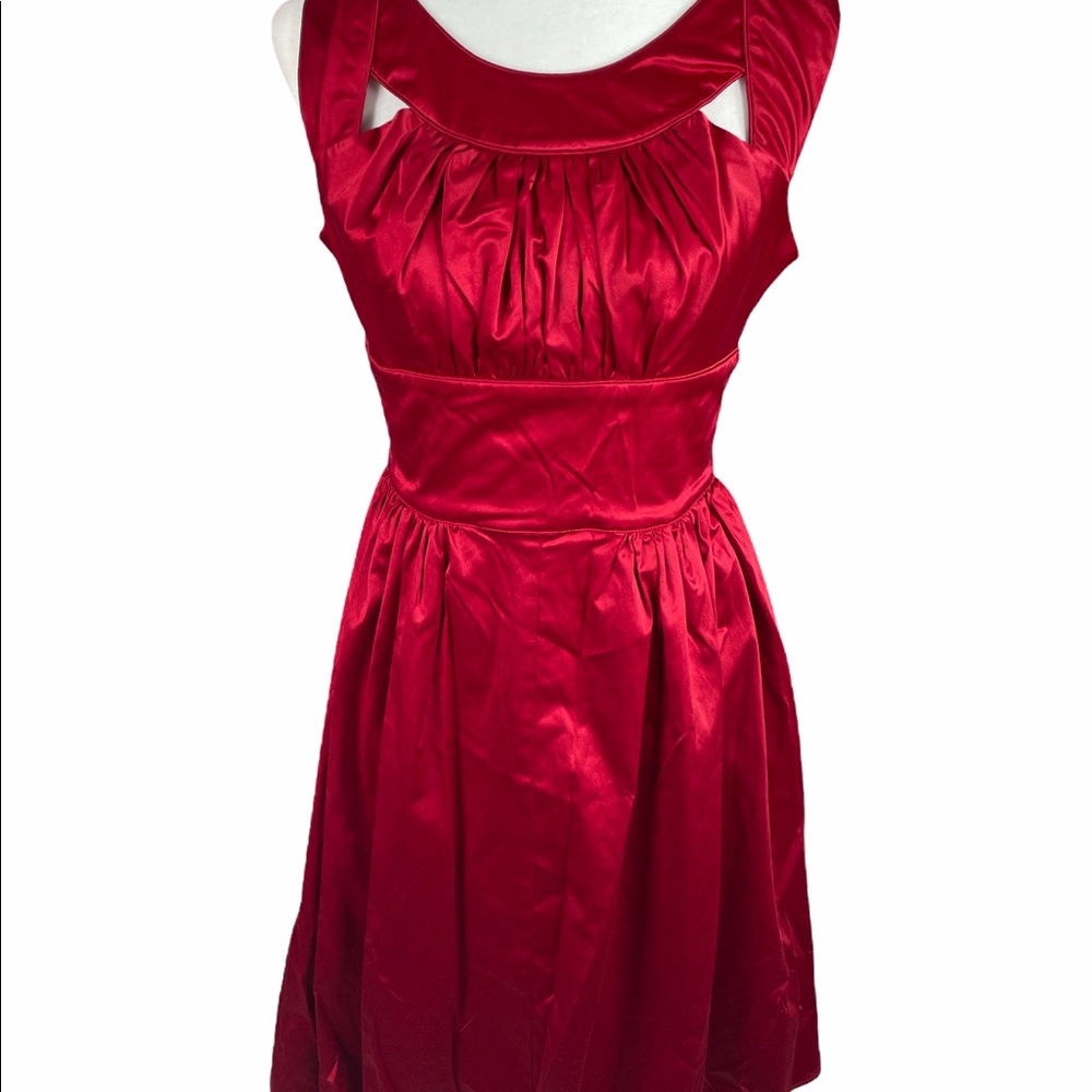 trashy diva by candice gwinn retro pin up dress size large red burgendy
